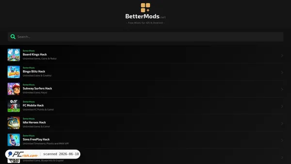 bettermods.net screenshot