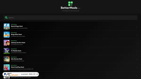 bettermods.net screenshot