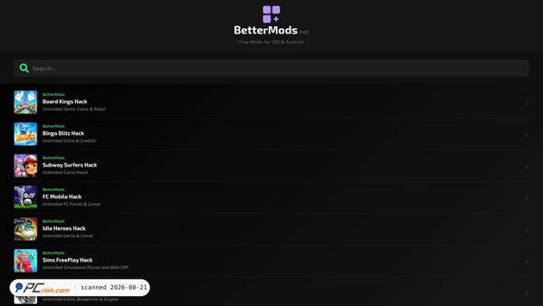 bettermods.net screenshot