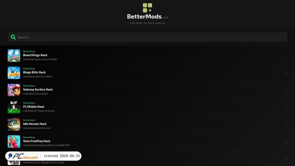 bettermods.net screenshot