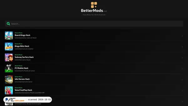bettermods.net screenshot