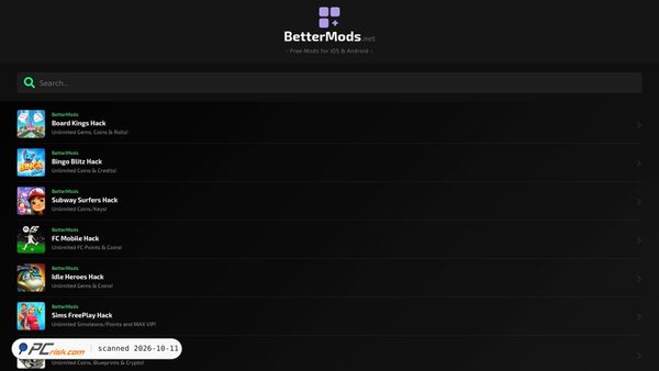 bettermods.net screenshot