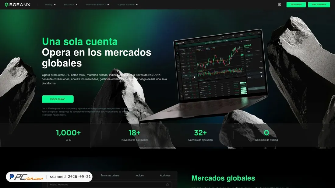 Screenshot of bgeanx.com