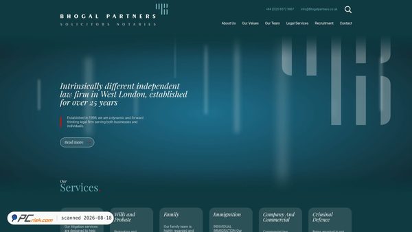 bhogalpartners.co.uk screenshot