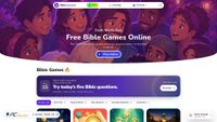 Captura de ecrã de biblegameshub.com