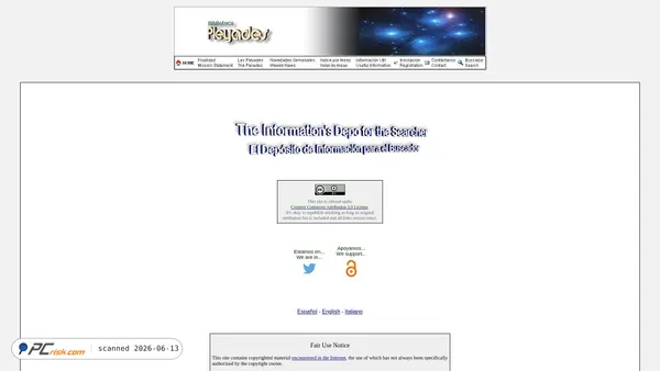 bibliotecapleyades.net screenshot