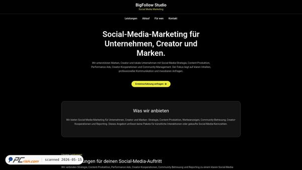 bigfollow.online screenshot