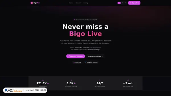 bigorec.com screenshot
