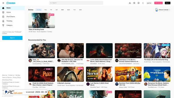 Captura de bilibili.tv