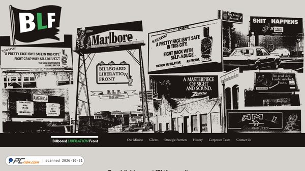 Captura de ecrã de billboardliberation.com