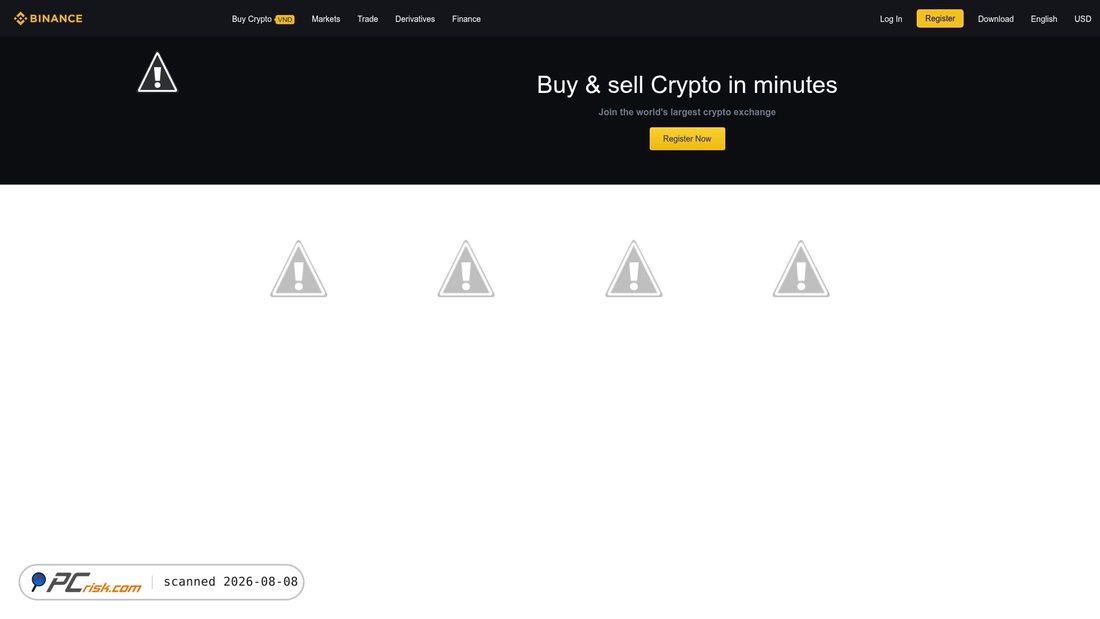 Screenshot of binance-register.blogspot.com