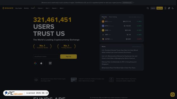 binance.com screenshot