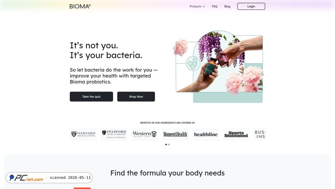 Screenshot of bioma.health