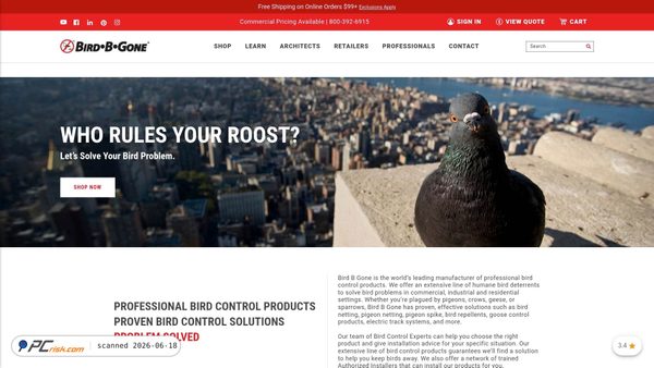 birdbgone.com screenshot