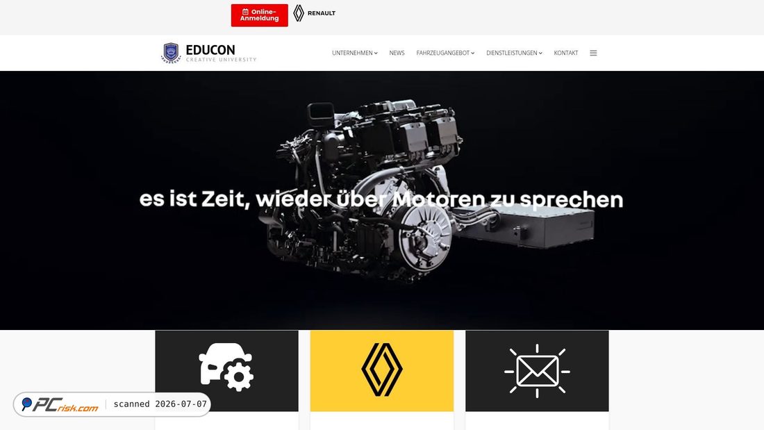 Screenshot of birseckgarage.ch