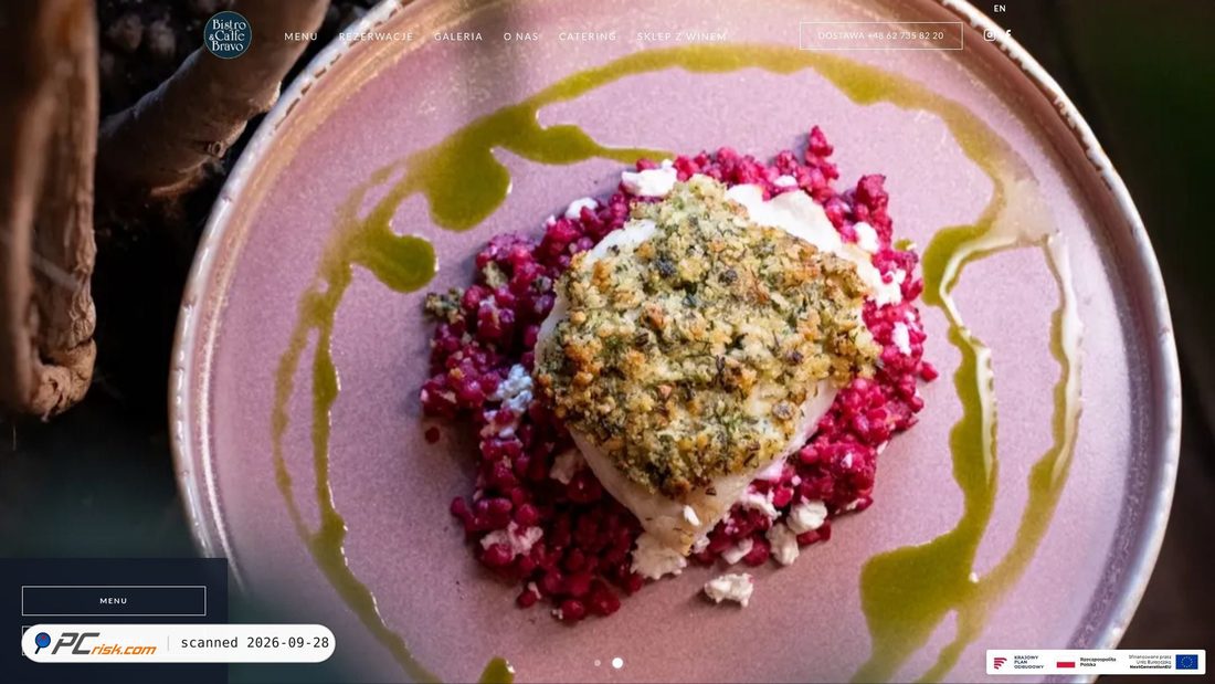 Captura de ecrã de bistrobravo.pl