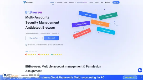 bitbrowser.net Screenshot