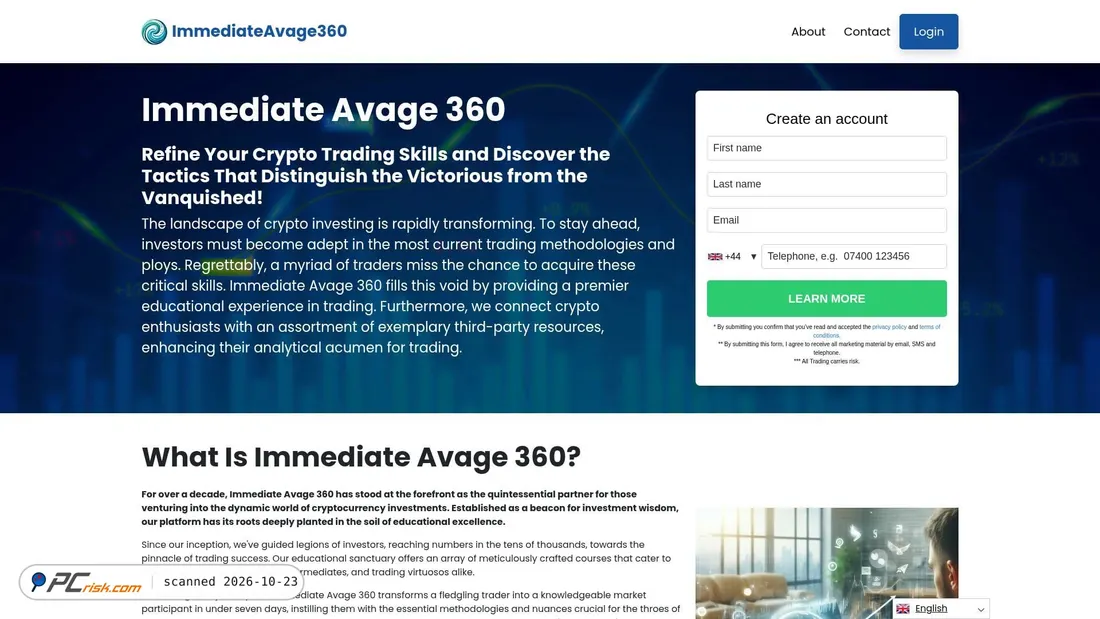 Screenshot of bitcoinavageai.app