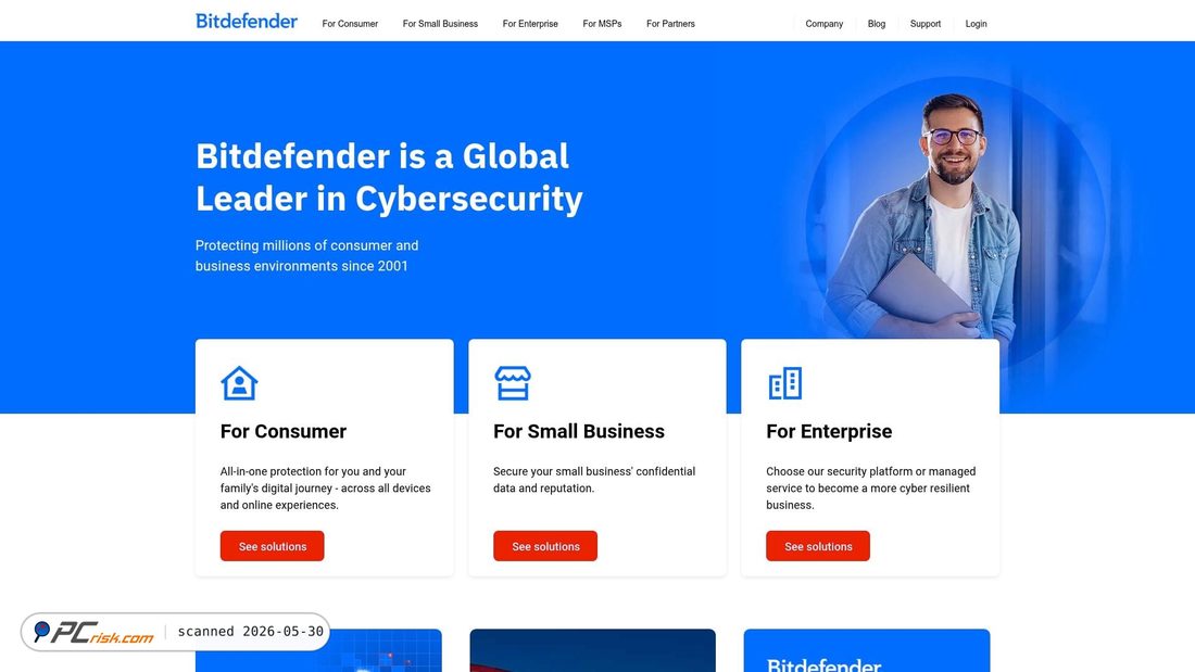Screenshot von bitdefender.com