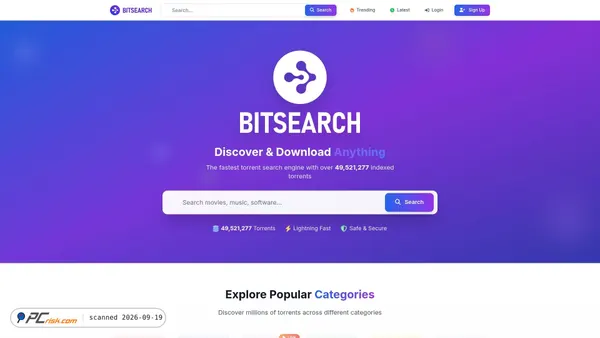 bitsearch.eu screenshot