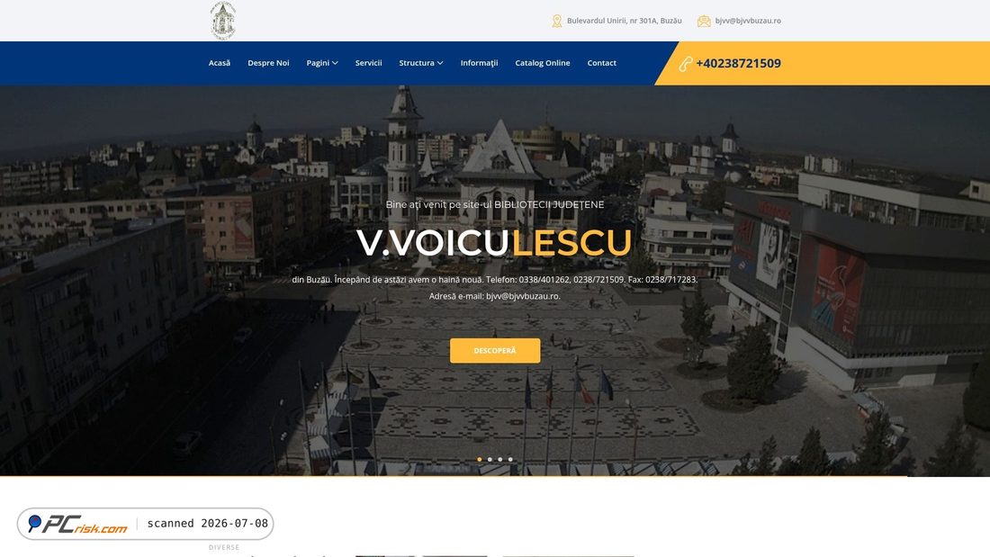 Screenshot of bjvvbuzau.ro