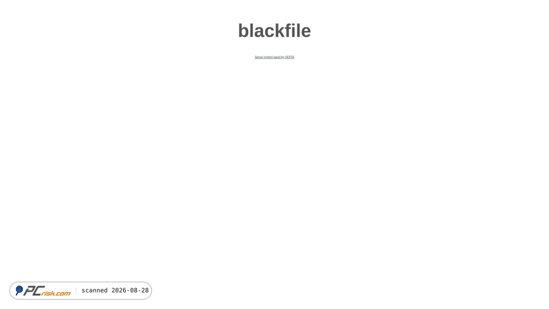 Screenshot of blackfile.org