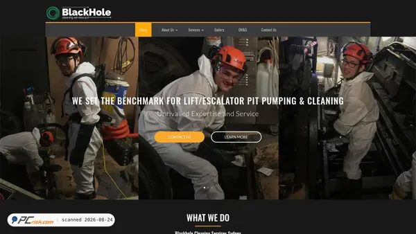blackhole-cleaning.com screenshot