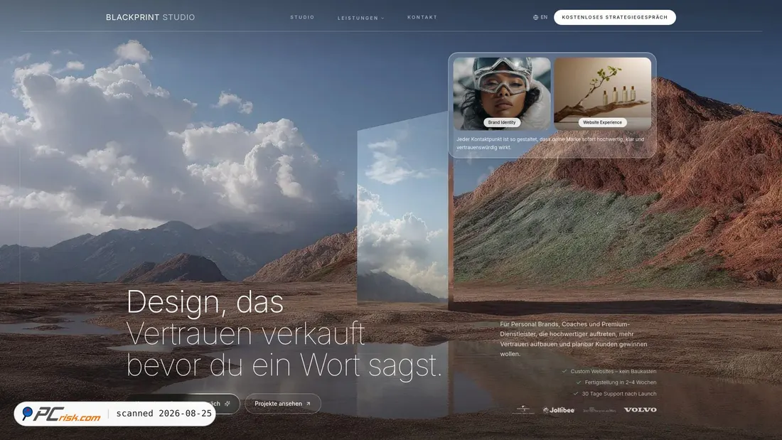 Screenshot of blackprintstudio.de