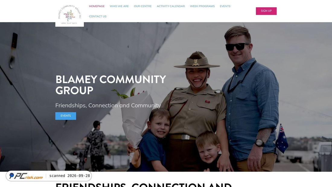 Screenshot of blameycommunitygroup.org.au