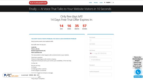 blastleadgeneration.com screenshot