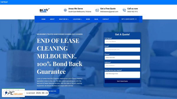 bldcleaners.com.au screenshot