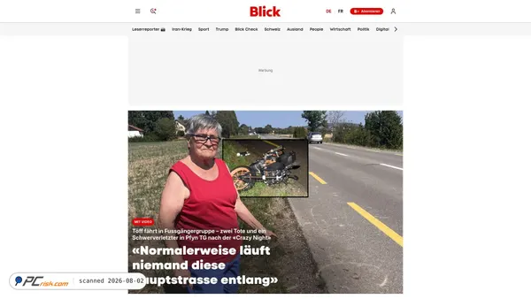 blick.ch screenshot