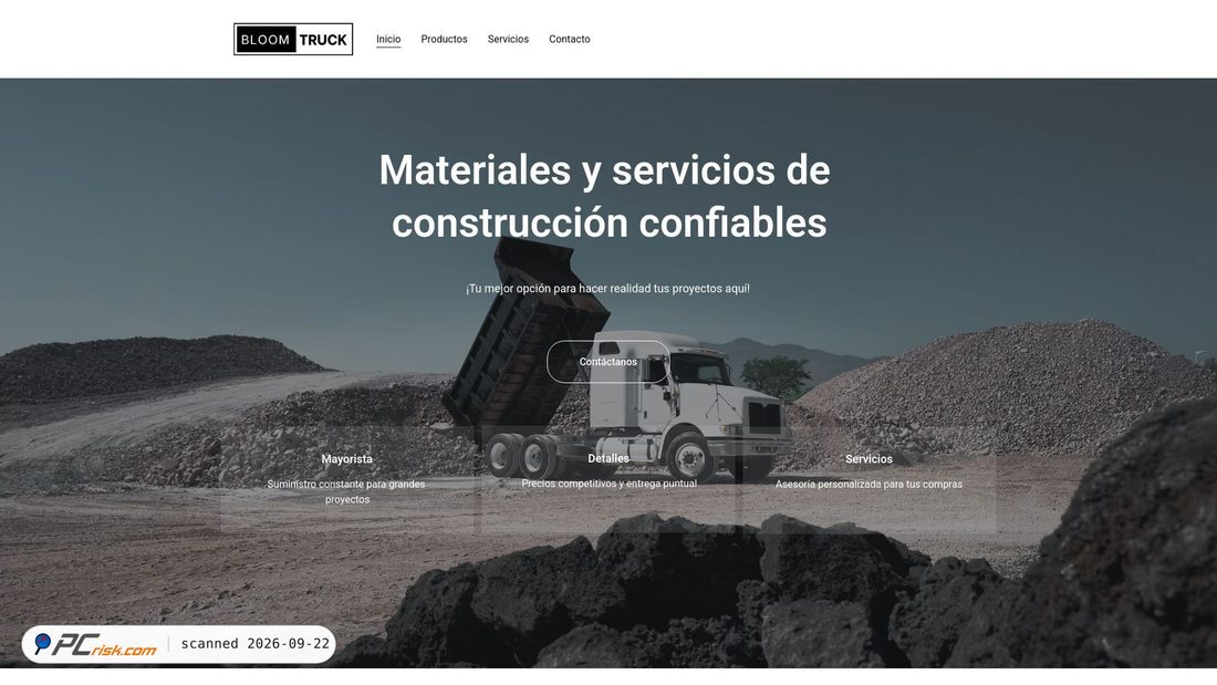 Captura de ecrã de bloomtruck-builder-ob6kwlxvgzttgz8i.hostingersite.com