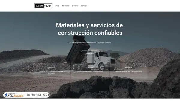 Captura de ecrã de bloomtruck-builder-ob6kwlxvgzttgz8i.hostingersite.com