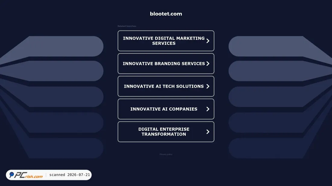 Screenshot of blootet.com