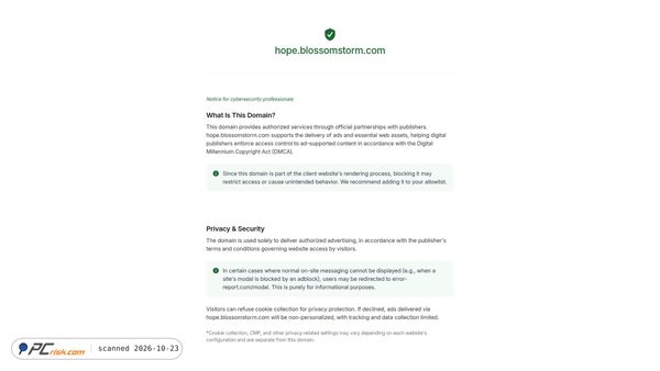 blossomstorm.com Screenshot