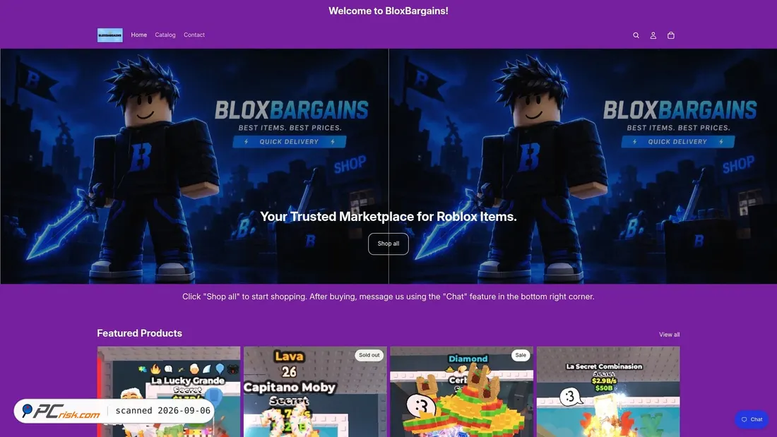 Screenshot di bloxbargains.com