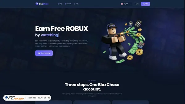 Zrzut ekranu bloxchase.com