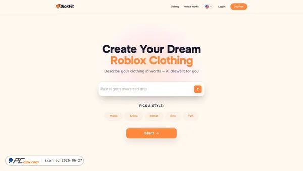 bloxfit.ai screenshot