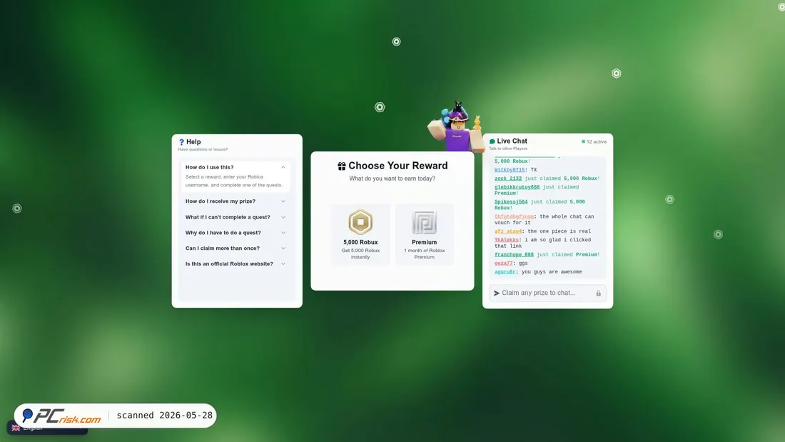 Screenshot of bloxgifts.co