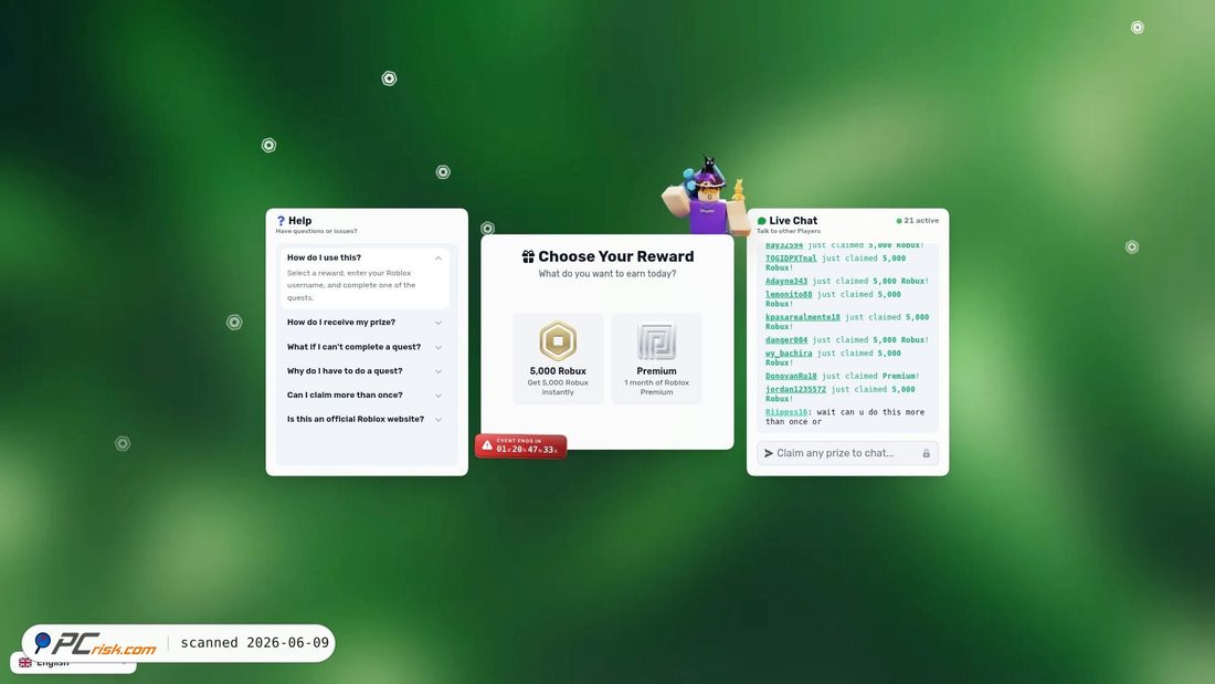 Screenshot of bloxgifts.co