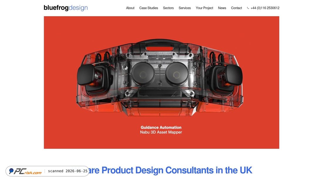 Screenshot of bluefrogdesign.co.uk