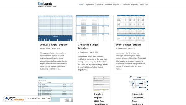 bluelayouts.org screenshot