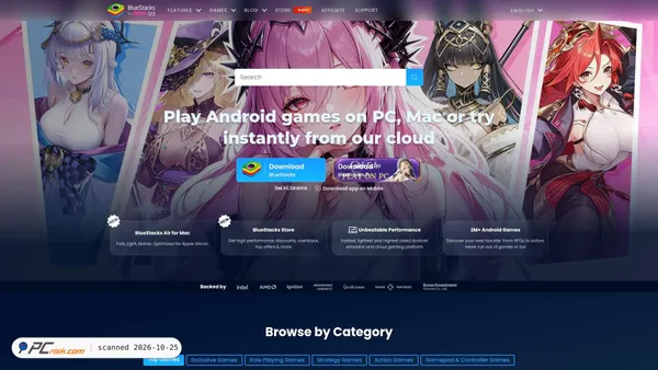 Captura de bluestacks.com