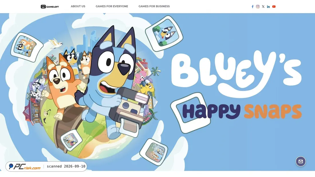 Screenshot di blueyshappysnapsgame.com