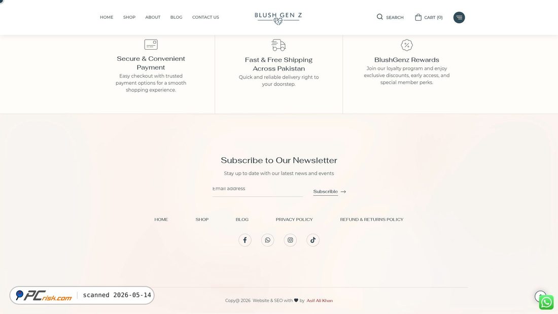 Screenshot von blushgenz.com