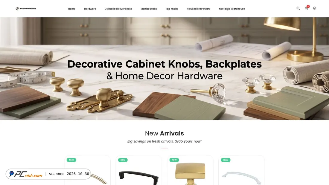 Captura de ecrã de boardleverknobs.com