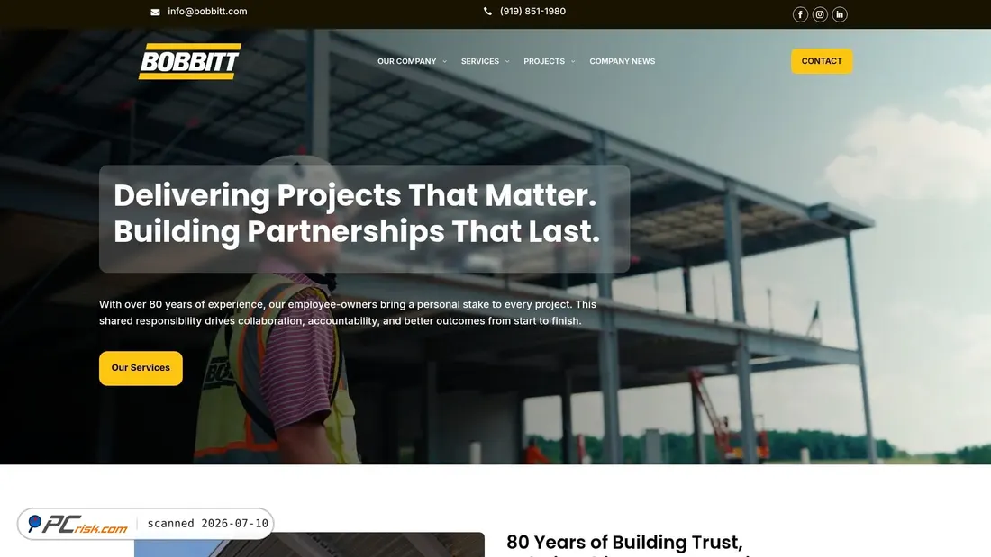 Screenshot of bobbitt.com
