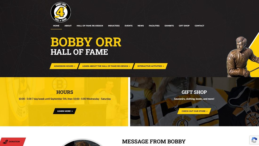 Screenshot van bobbyorrhalloffame.com