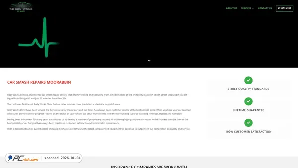 bodyworksclinic.com.au screenshot